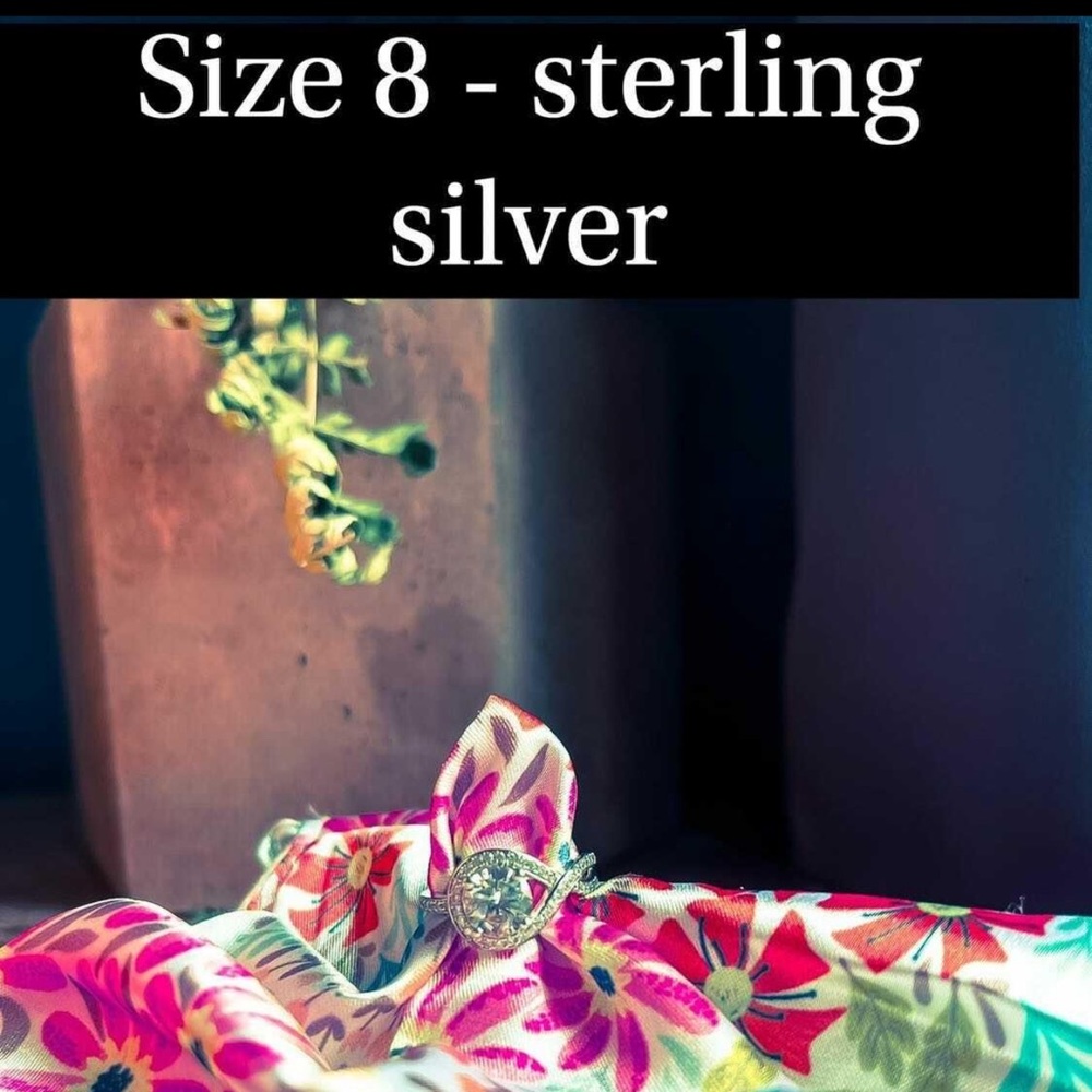 2/$35 sterling silver ring sz 8